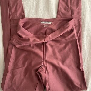 Forever21 Active High Rise Metallic Shine leggings